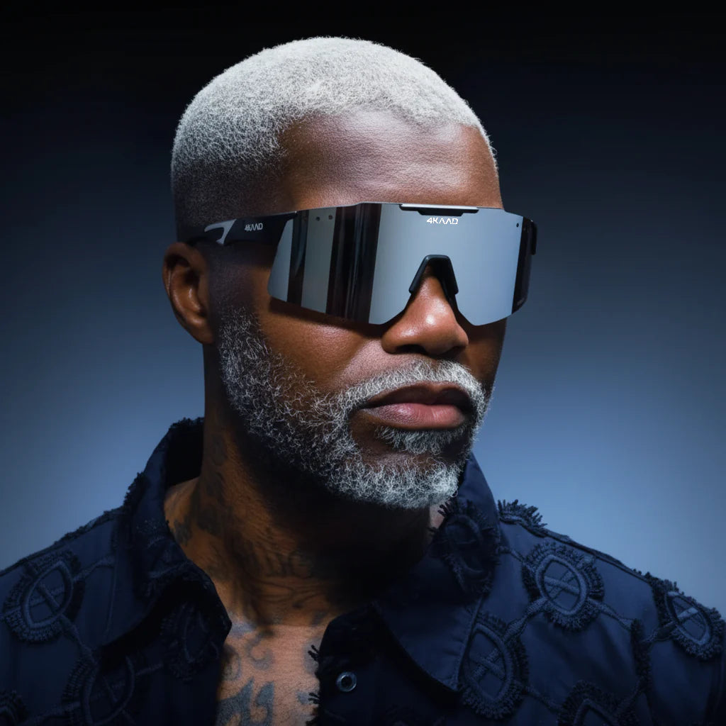 4KAAD Trion Svart Silver sportglasögon