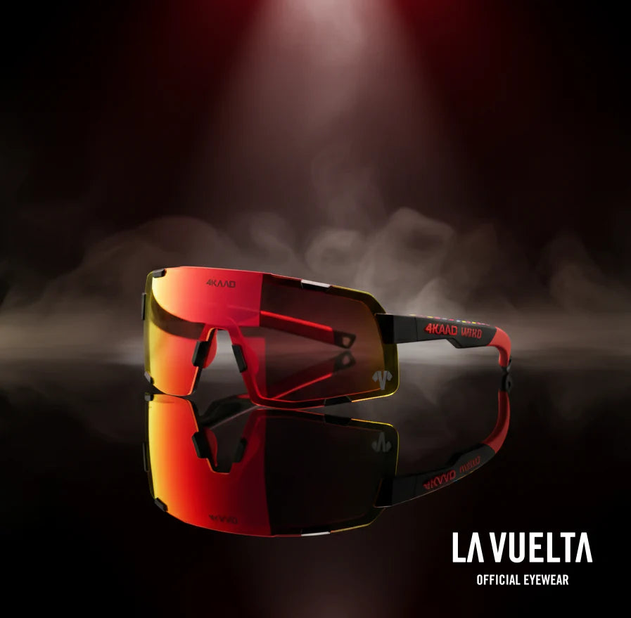 4KAAD Axento Race LA VUELTA Mattsvart/Röd (Photochromic)