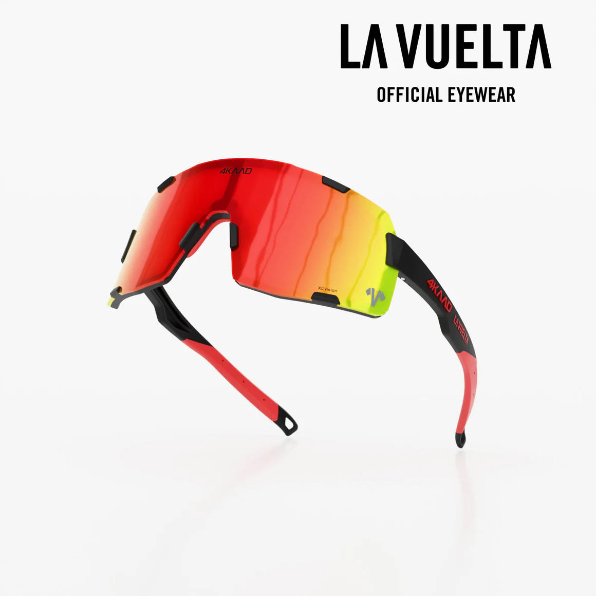 4KAAD Axento Race LA VUELTA Mattsvart/Röd (Photochromic)