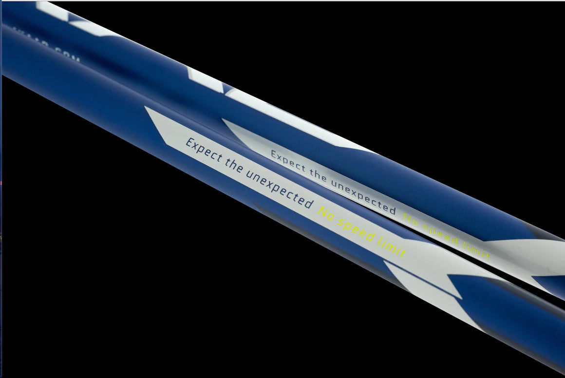 4KAAD Code HD Blue/White tävlingsstavar (1 par)