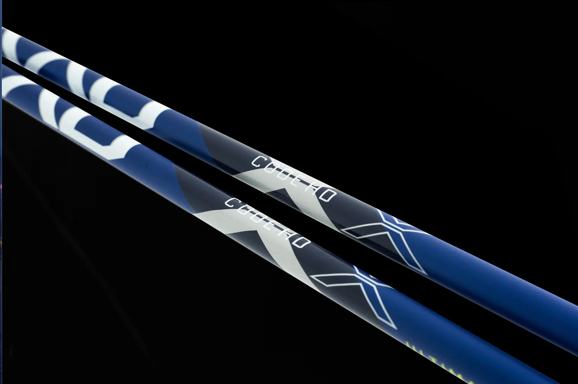 4KAAD Code HD Blue/White tävlingsstavar (1 par)